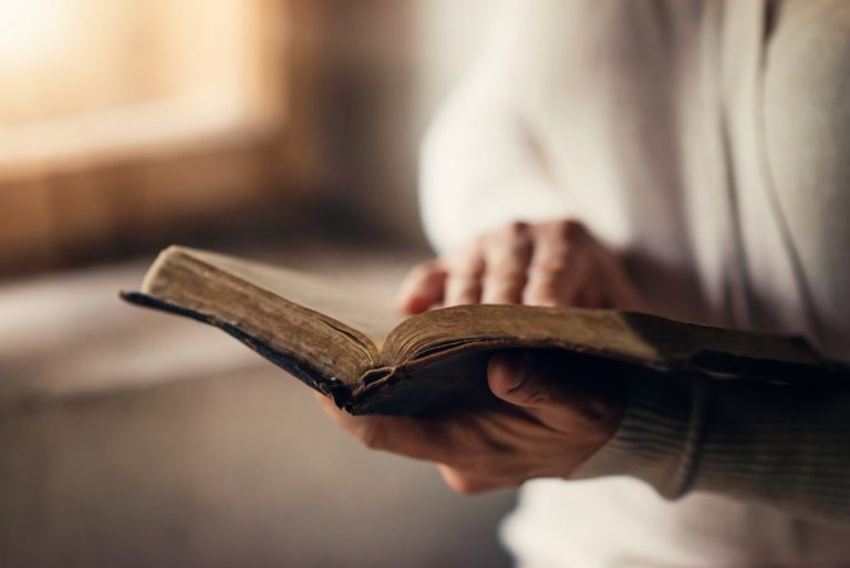 Woman with bible